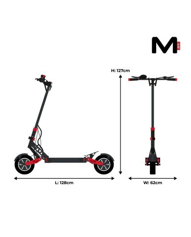 Trotineta Electrică Motus PRO 10 sport 2021 2x1000W 66km/h